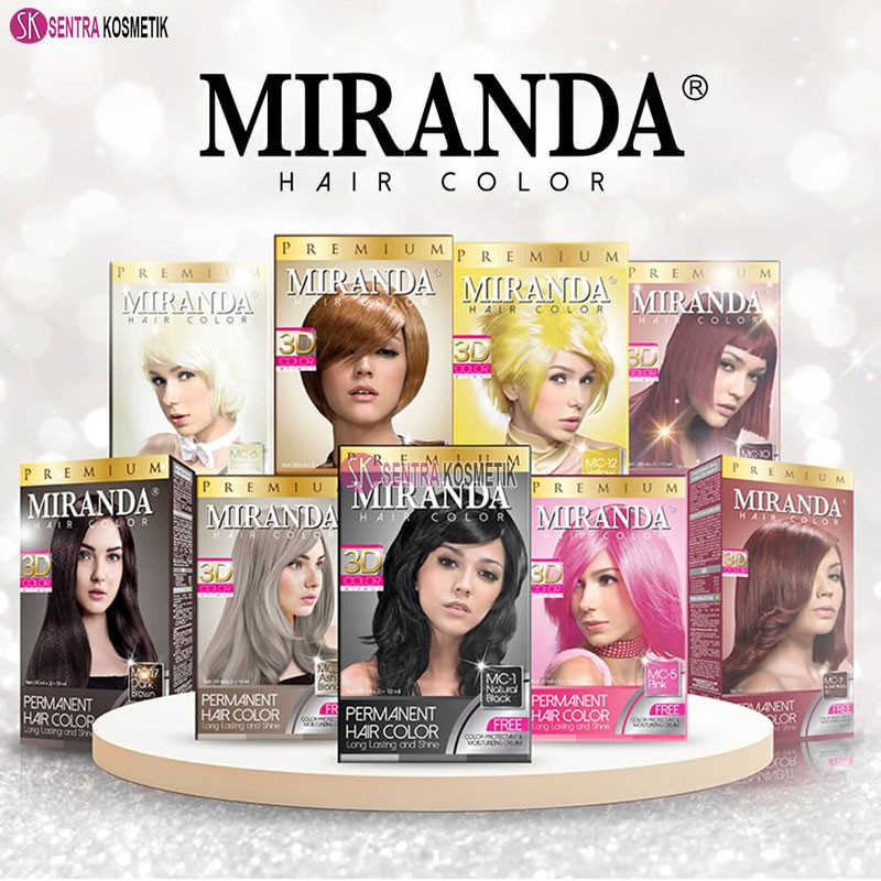 MIRANDA Cat Rambut Hair Color Premium 30ml Shopee