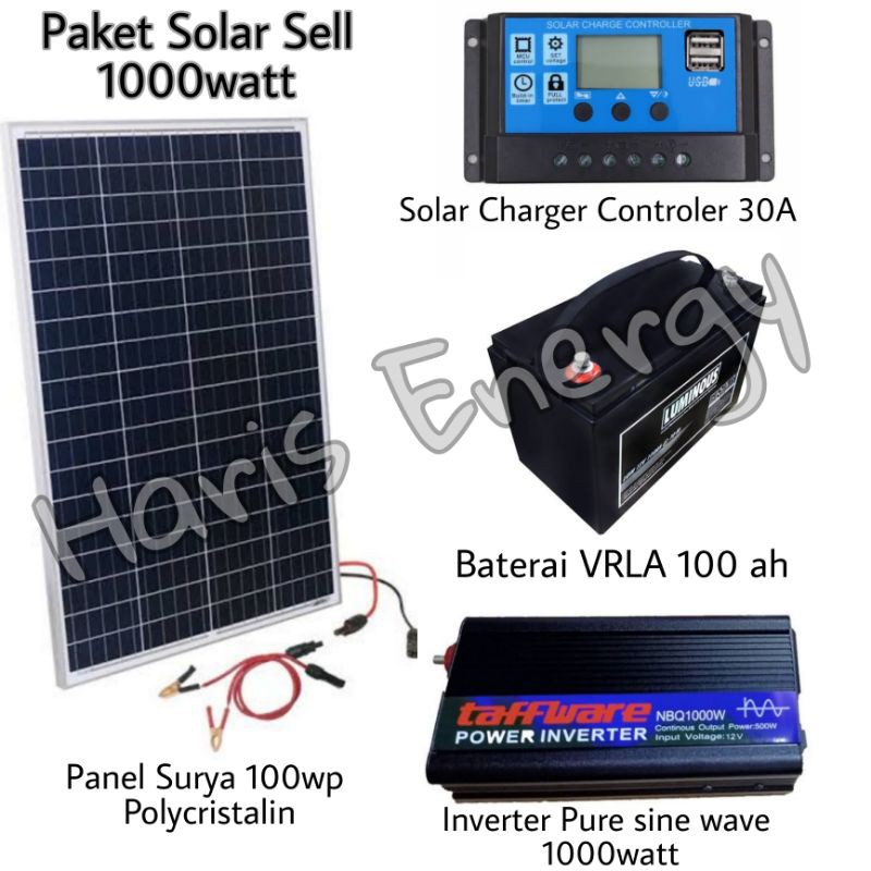 Paket Hemat Panel Surya 1000 watt