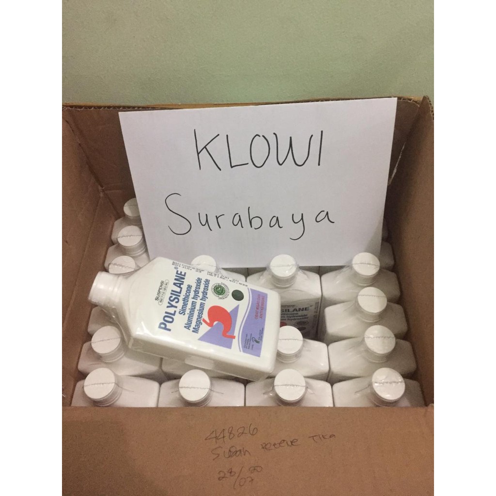 Polysilane Suspensi 100 mL isi 1 Botol / Obat Maag / Obat Kembung