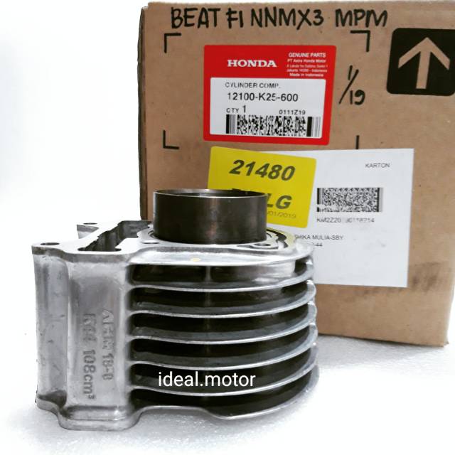Cylinder block blok boring BEAT FI original AHM 12100 K25 600