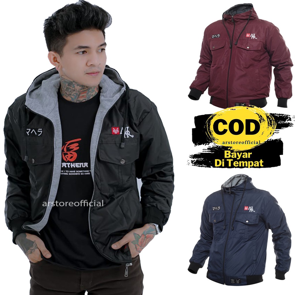 Termurah!! Jaket Semi Parka Japan Original / Jaket Taslan Pria / Jaket MHR [COD]