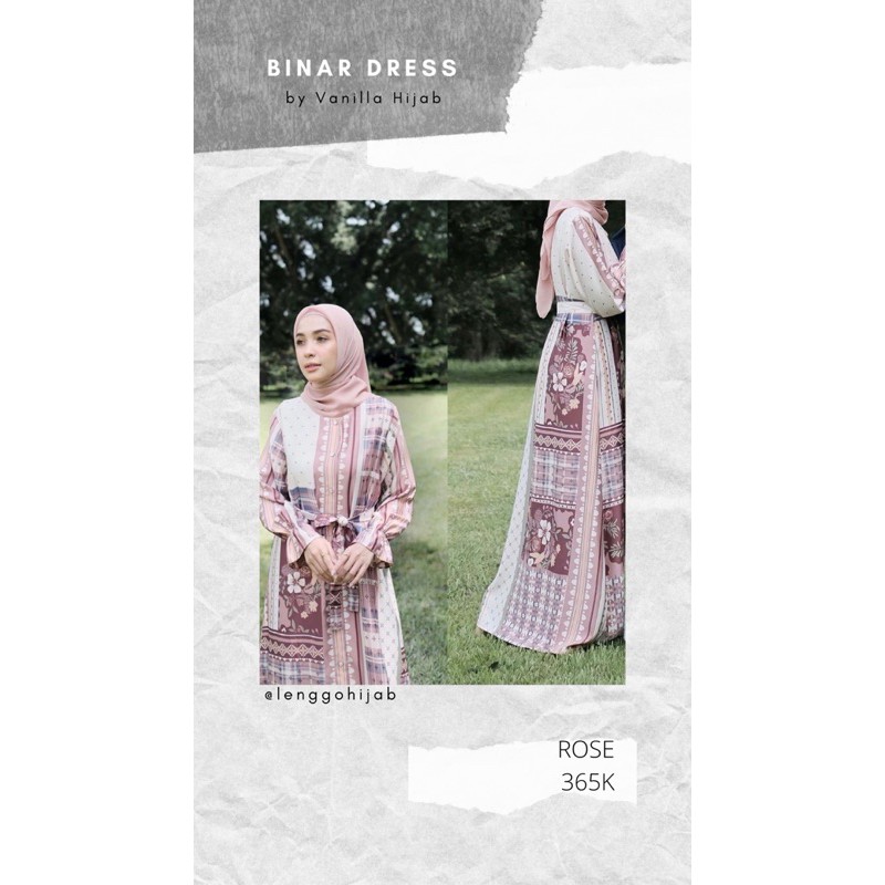 Binar Dress Vanilla Hijab