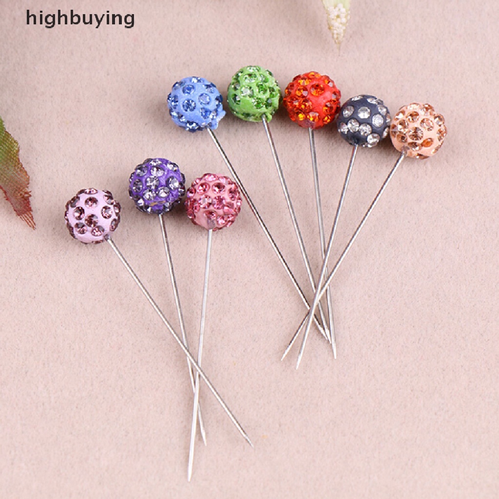 Hbid 30pcs / Set Pin / Bros Aksen Berlian Imitasi Untuk Aksesoris Hijab / Syal Wanita Muslim Glory