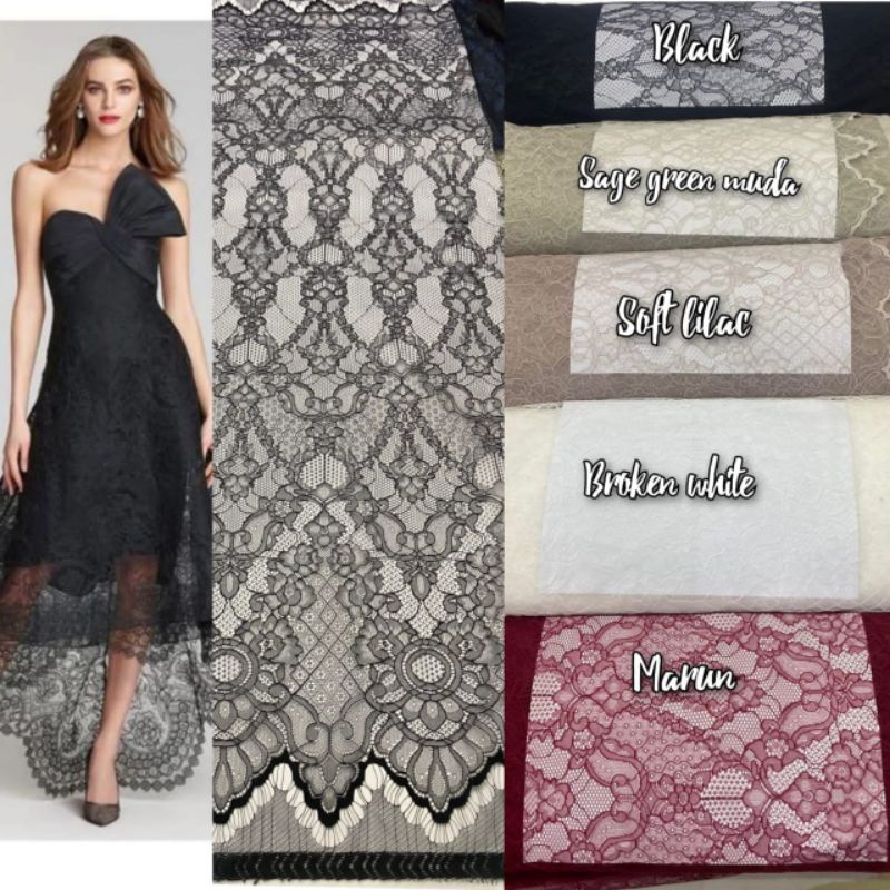 KAIN BROKAT SANTILY / SANTILY MURAH / KEBAYA SANTILY / GAUN SANTILY