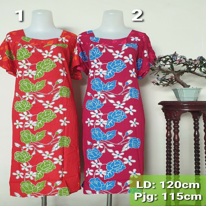 Daster Hengky sikak, bunga white lily