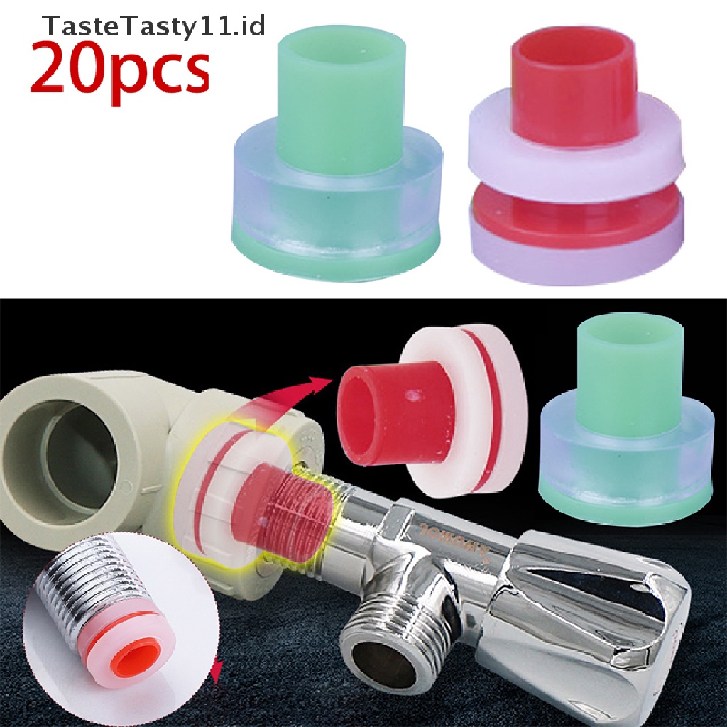 【TasteTasty】 20pcs Pipe Plugs 1/2&quot; BSP Thread Pipe Fitting End Cap Plug Buckle Sealing Ring .