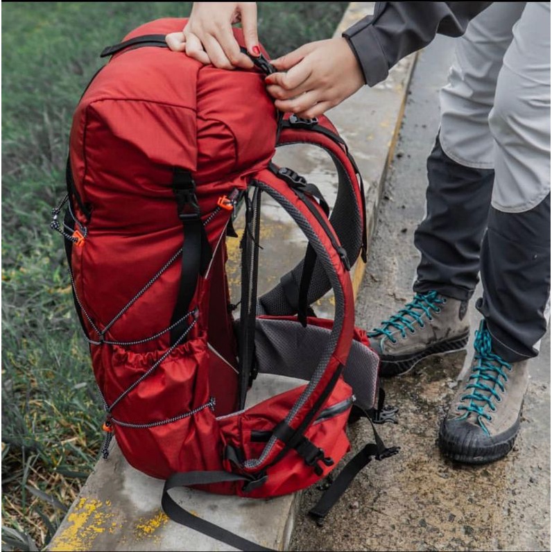 Backpack Ultralight tas gunung ringan merk triple outdoor type Larantuka V2  model terbaru gen 3