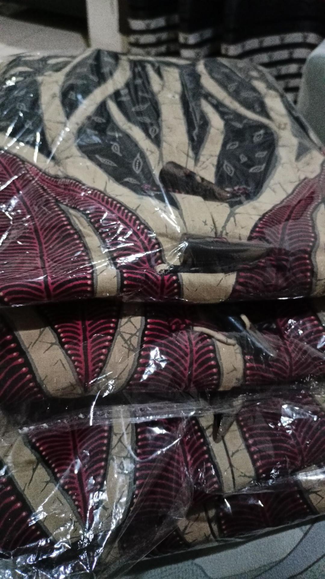 New Couple Batik Solo Premium Full Furing Trikot/batik Cap Kombonasi