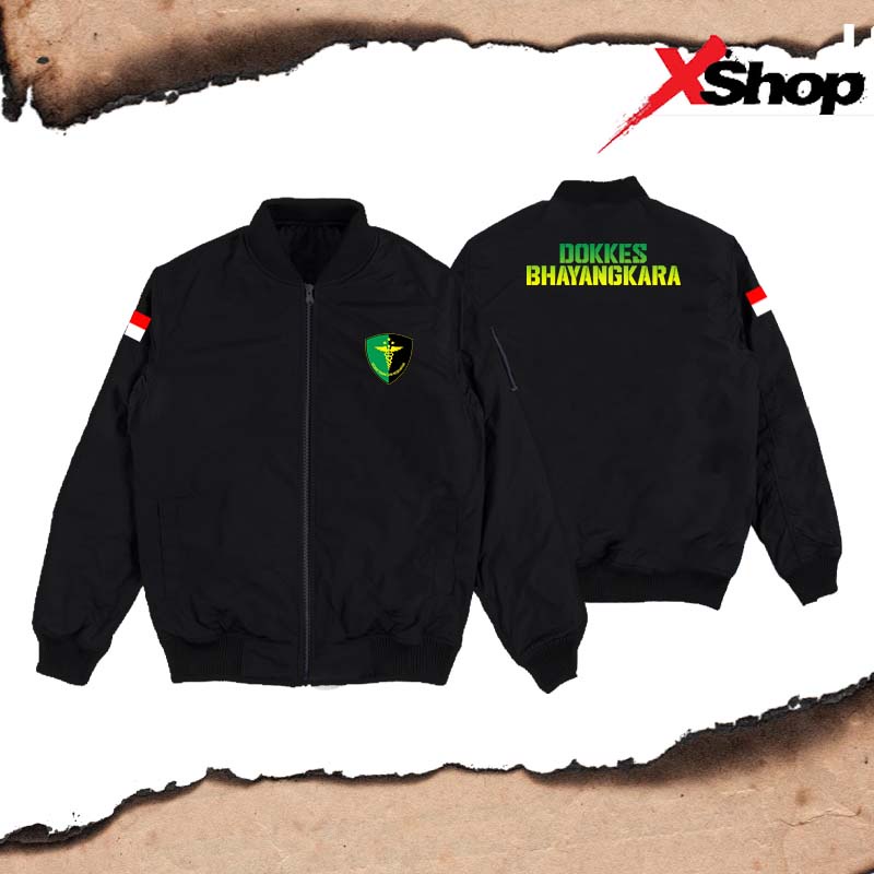 Jaket Bomber Dokkes Bhayangkara indonesia