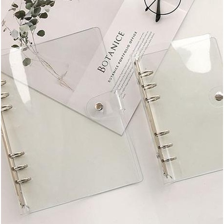 

BISA COD Cover Clear Binder Bening Transparan A5 A6 / 6 Ring / Isi Dot Grid BIG SALE Kode 1471