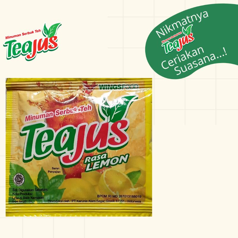 

Tea Jus Rasa Lemon dan Gula Batu 7g