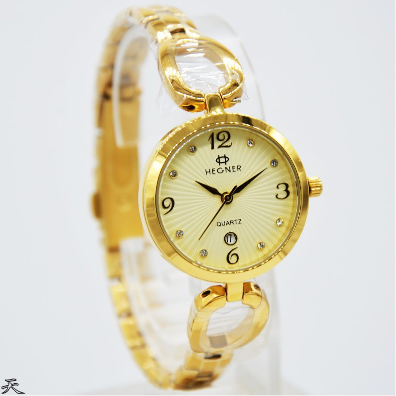 Hegner 5037 Jam Tangan Fashion Wanita - Original - Anti Air - All Stainless - Quartz -