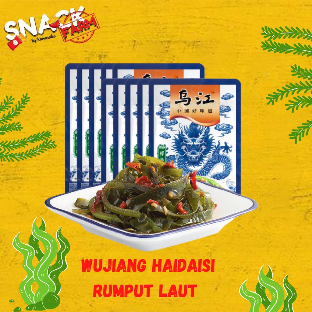 

Wujiang Acar Rumput Laut Khas China / 乌江榨菜海带丝 50 gram