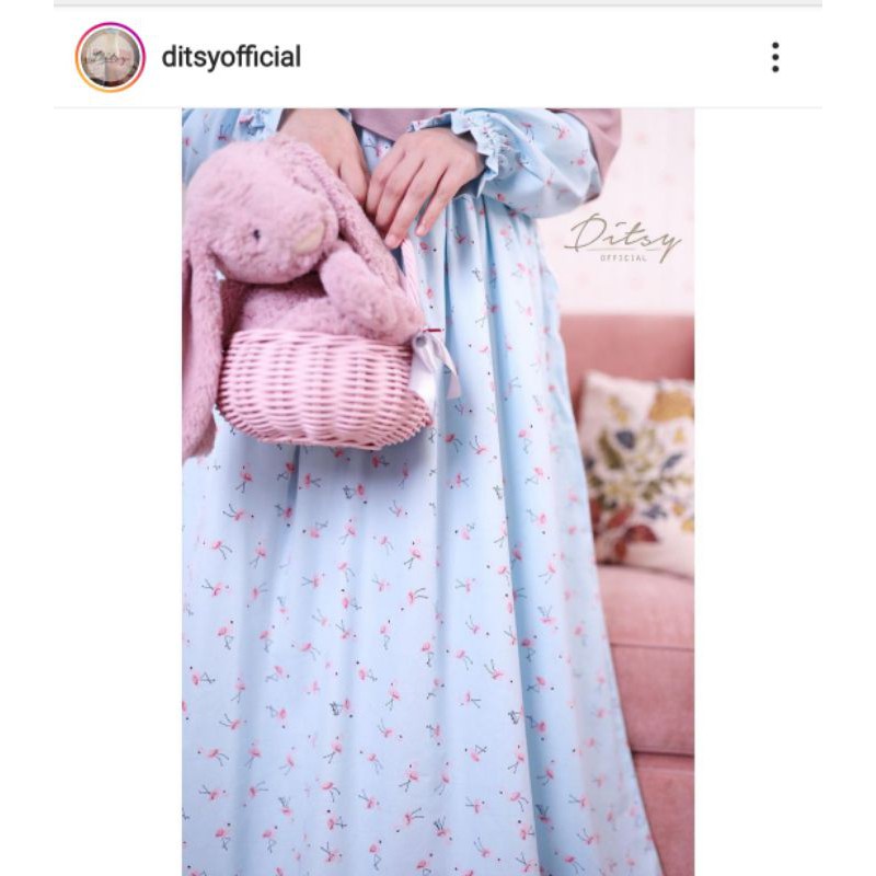 DITSY DESEMBER Flamingo Cyan M