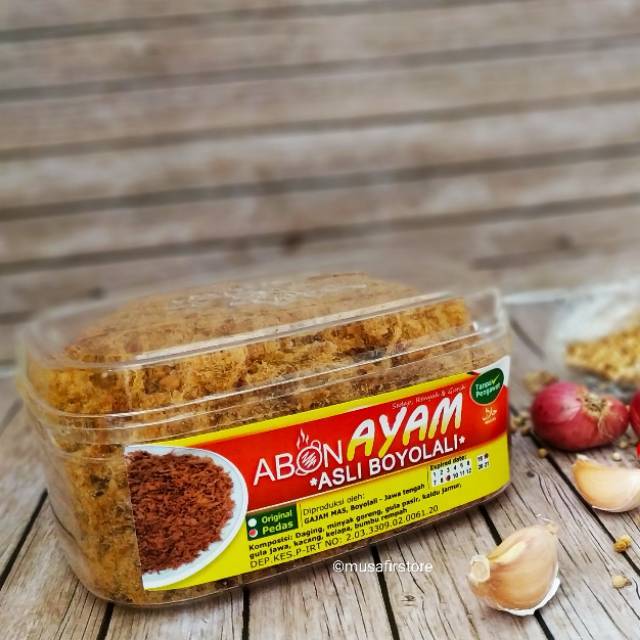 

Abon Ayam Asli Boyolali kemasan 250 gr