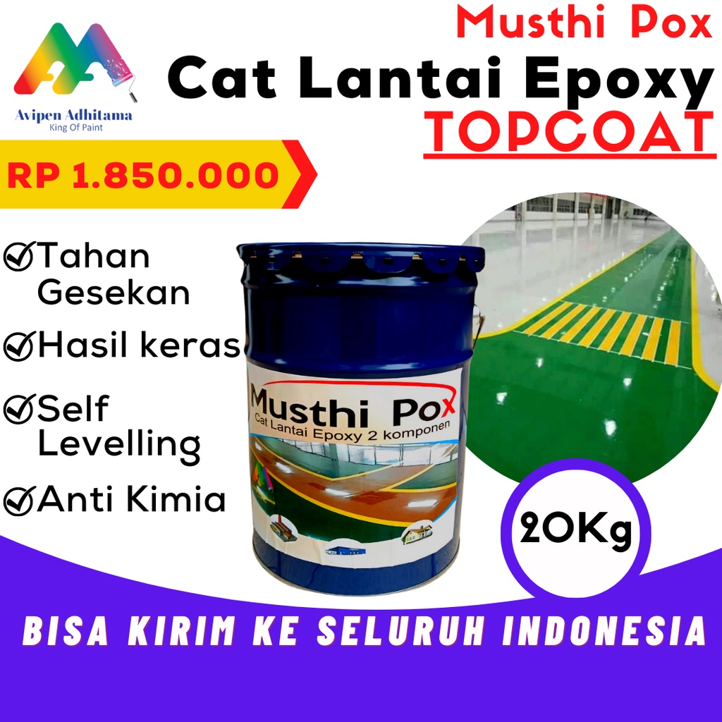 Jual Cat Lantai Epoxy Topcoat Musthi Pox Kg Termurah Kualitas Terbaik