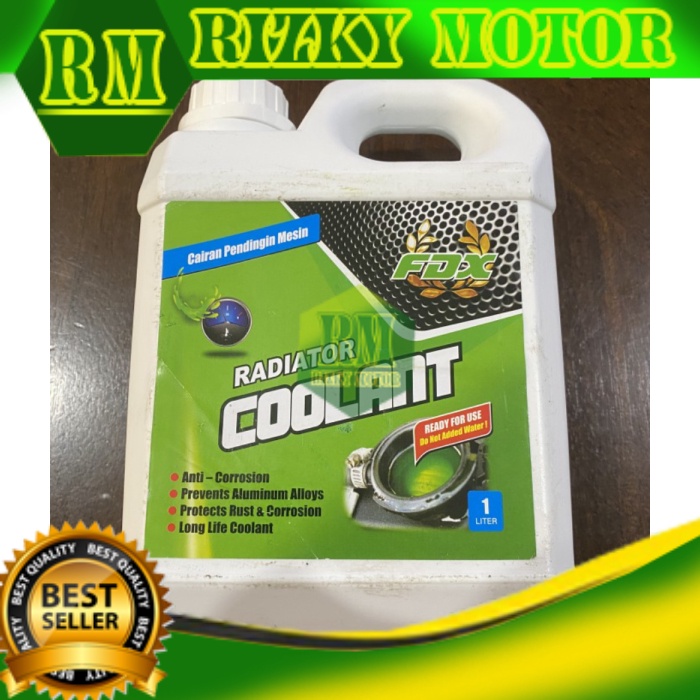 FDX Coolant Radiator Cairan Pendingin Mesin 1 Liter Motor Anti Karat Potongan Harga RM3412