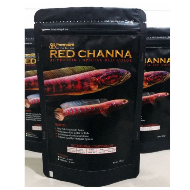 Pelet Ikan PREMIUM RED CHANNA