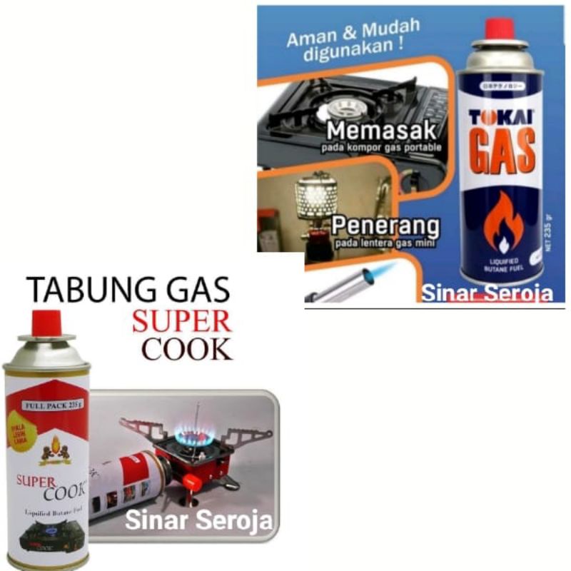 Gas Kaleng TOKAI / SUPER COOK / CULINARIA Tabung Portable