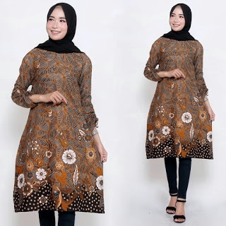 Tunik Batik Bunga Mekar
