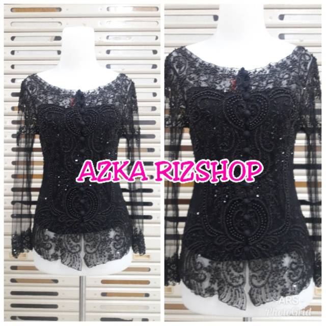 ATASAN KEBAYA WISUDA DAN AKAD NIKAH WARNA HITAM KEBAYA MURAH