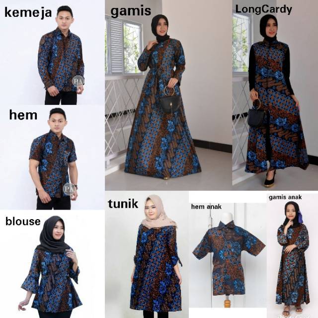 Couple SENO PARANG BIRU ORI batik garansi harga termurah ready stok