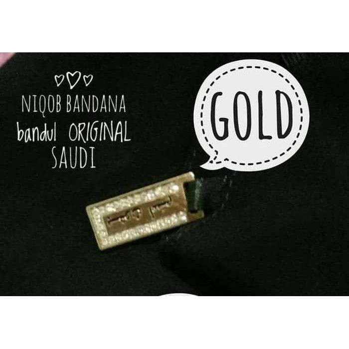 Niqob Cadar Bandana ORIGINAL SAUDI