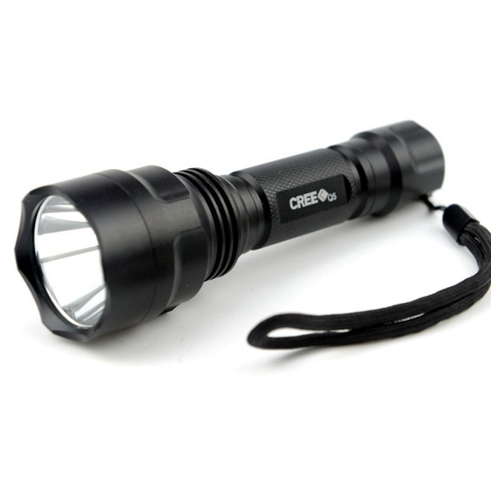 Senter Flaslight Camping TaffLED Cree Q5 3800 Lumens C8 LED Waterproof