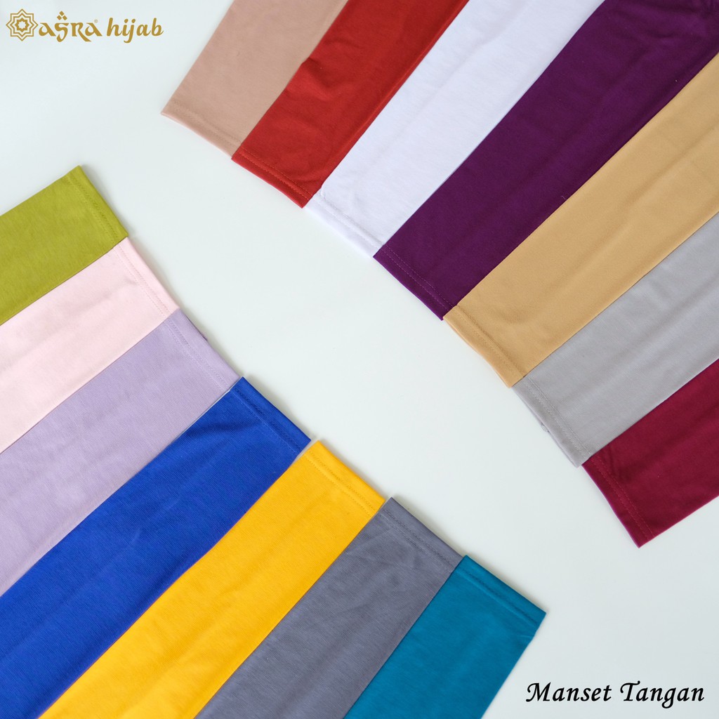 Manset Tangan Tebal Premium, Manset Tangan Wanita 1 Pasang Bahan Kaos Rayon - merk ASRA HIJAB