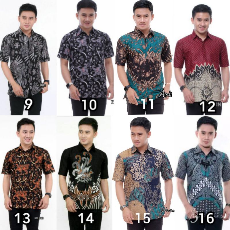 BAJU BATIK PRIA ABADI BATIK KEMEJA BATIK PRIA LENGAN PENDEK-1