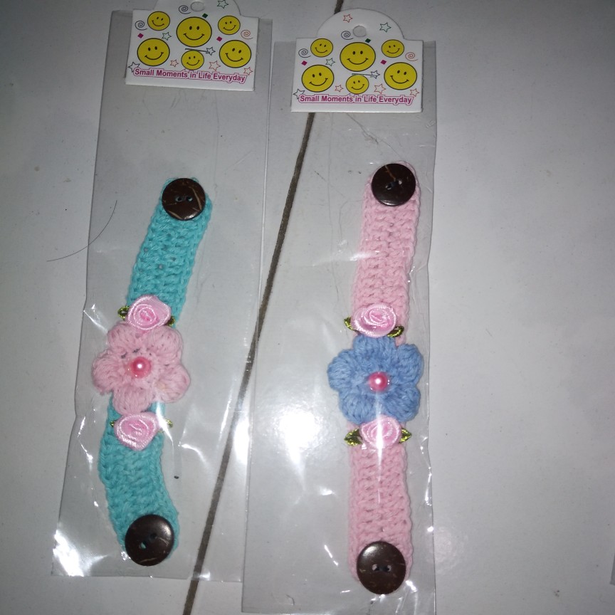 Konektor Masker Rajut Anak/dewasa  15cm Free Plastik Kemasan