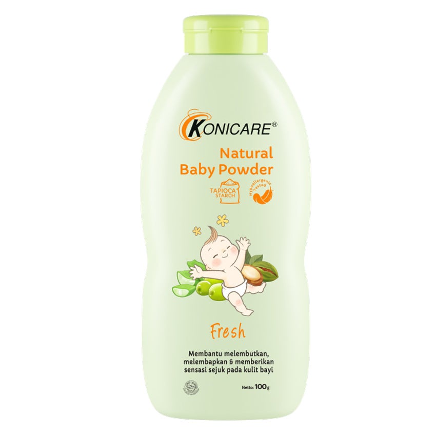 konicare natural baby powder fresh 100gr