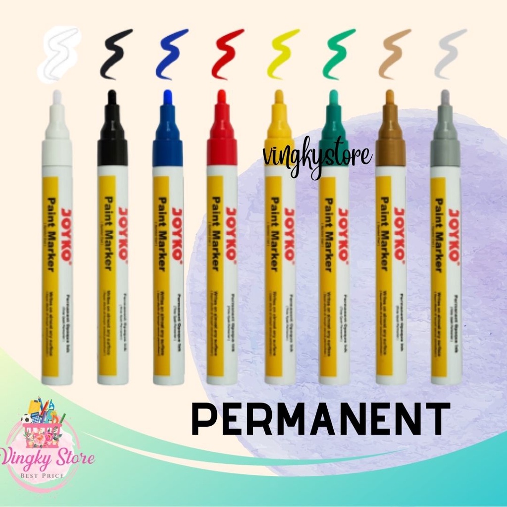 

Paint Marker Joyko / Spidol Cat Permanen Warna Joyko