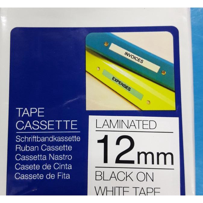 

Brother Tape Cassette / Pita Label Brother / Label Tape Brother 12 Mm Termurah
