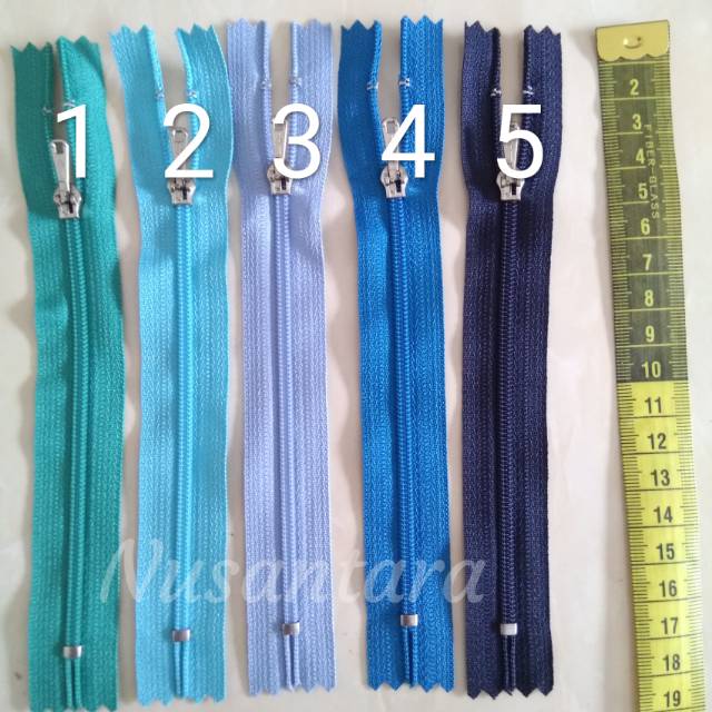 Resleting /Risleting /Zipper YKK 6&quot; / 15cm satuan blue series