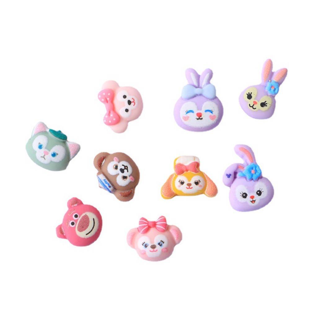 MXBEAUTY 10Pcs/bag Cartoon Nail Accessories Lovely Cute Nail Ornaments 3D Nail Art Decorations Rabbit Bunny Japanese Style Cute Phone Case Decoration Star Delu Cartoon Nail Jewelry