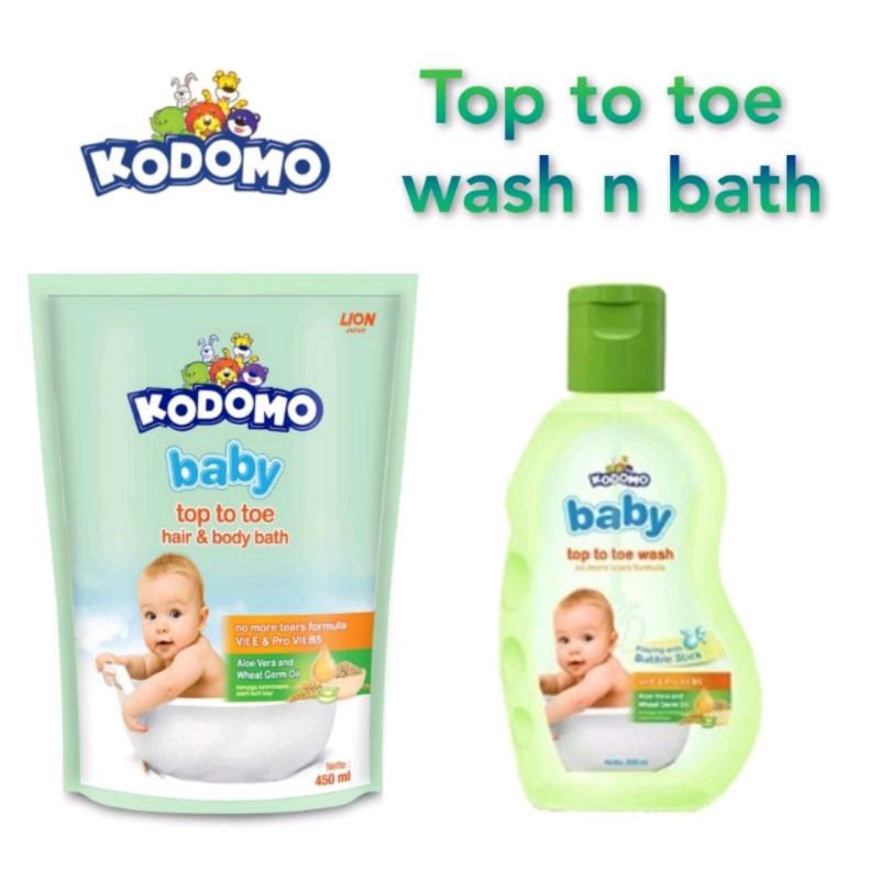 Jual Kodomo Top To Toe Wash N Bath // Kodomo Hair N Body Bath // Kodomo ...