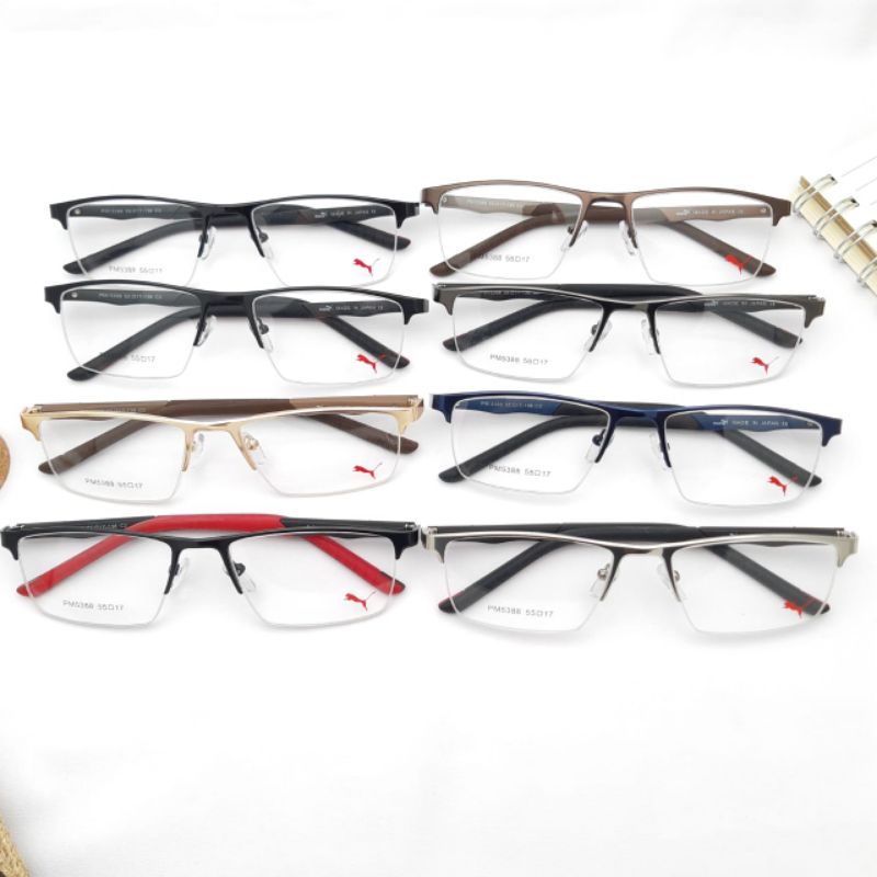 [Puma 5388] Paket Kacamata Anti Radiasi Komputer / Paket Kacamata Photocromic (Berubah Warna) / Kaca