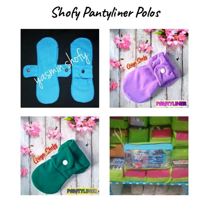 (isi 6pcs) Pantyliner Menspad Pembalut Kain, Pembalut Shofy