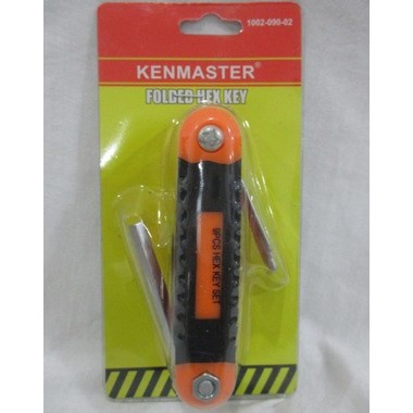 Kunci L Lipat SET Flat 9 pcs KENMASTER / Folder Hex Key