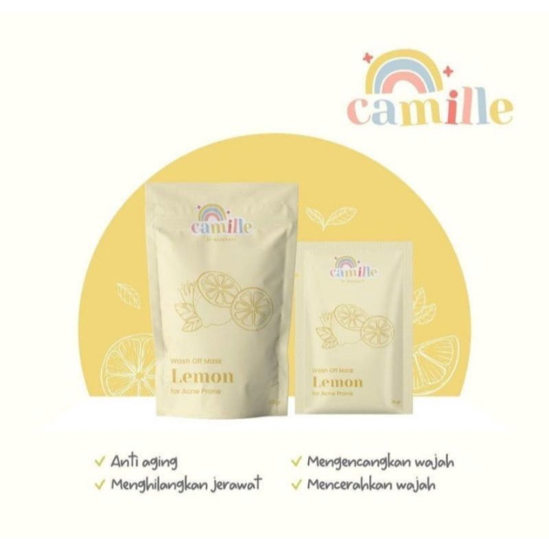【Offline Store】CAMILLE BEAUTY Masker Wajah WashOff Mask | Little Pop Facemist | Strawberry Yogurt Body Scrub | Masker Skincare Bodycare Pemutih Wajah Tubuh Organik BPOM