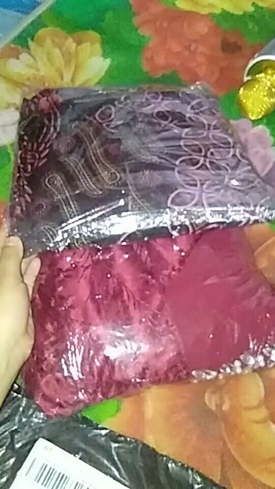 Spesial Promo New Collection | Nyk Batik - Batik Couple Kresna Slendang Payet Homemade Maron