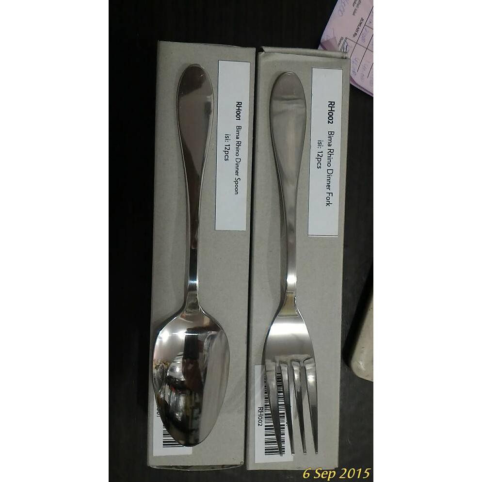 Promo!!! Bima Rhino Garpu/Sendok Stainless