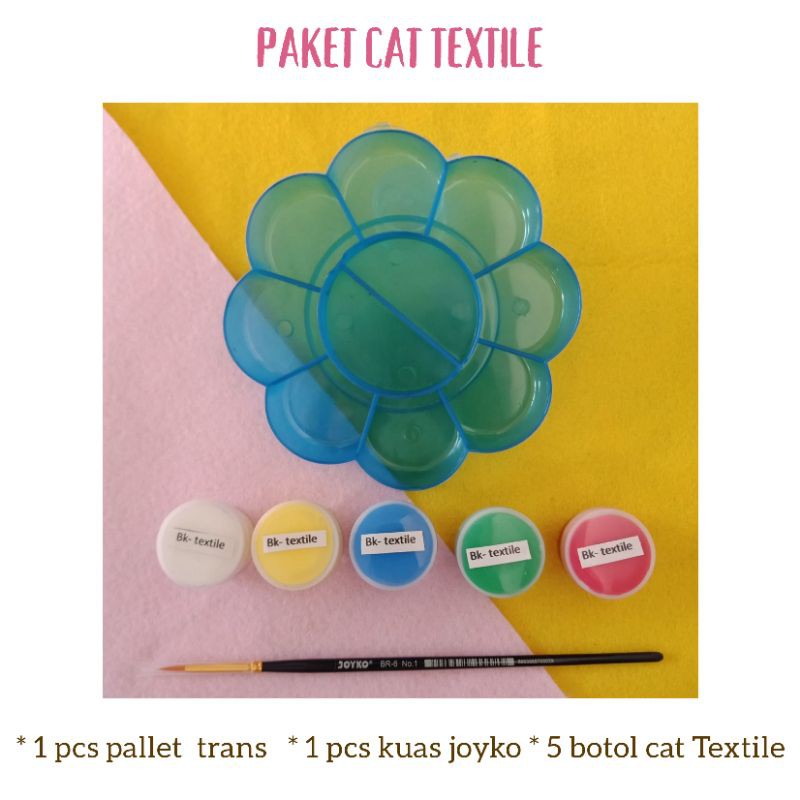 paket cat kaos -paket cat masker kain-paket cat textile-product ori cat textile-kualitas A