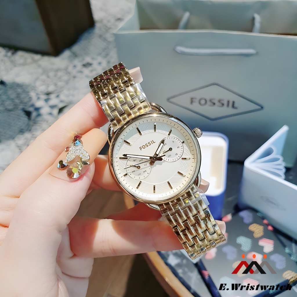 Jam Fossil Original Wanita ES3714 Gold 36 MM Original Garansi Cash On Delivery COD