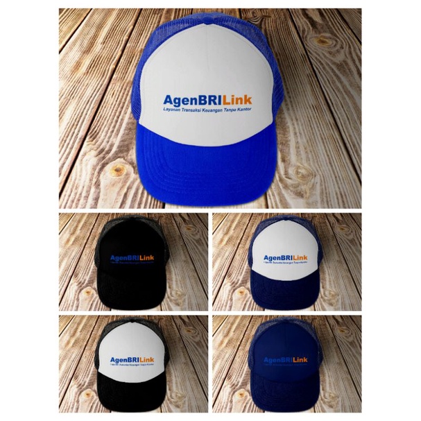 Topi baseball jaring sablon BRILINK