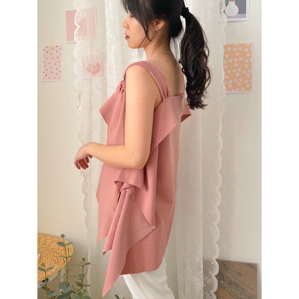 KANON - Ichigo Flowing Top - Blouse Tanktop bahan scuba korean look