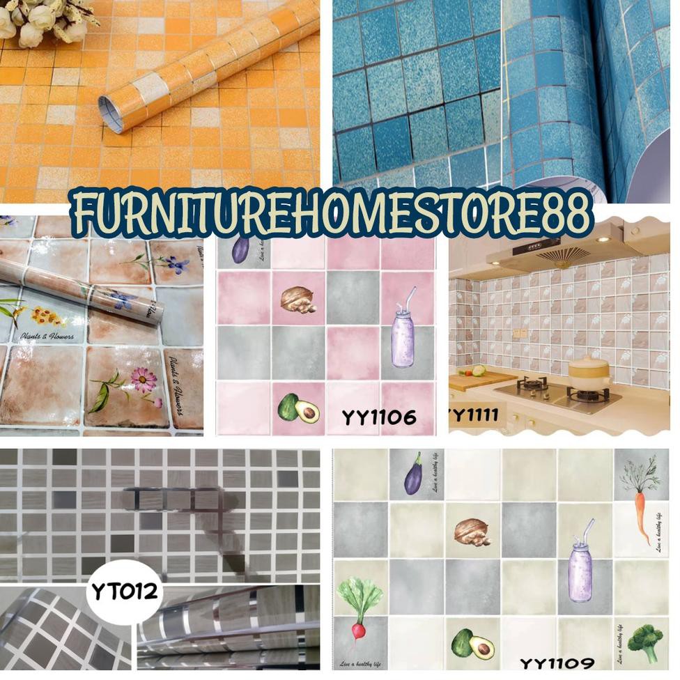 TERMURAH COD WALLPAPER STIKER  DAPUR Sticker Dapur 