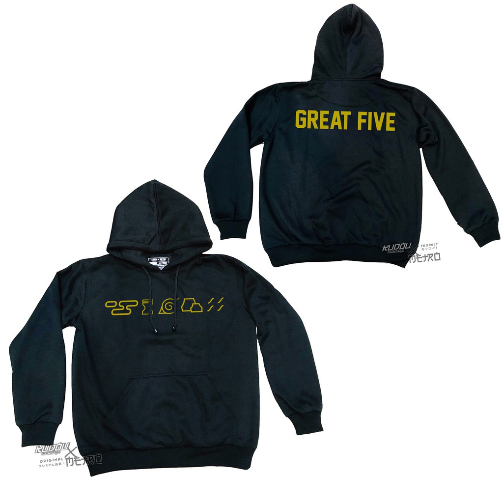 Hoodie Naruto Great Five Aninme