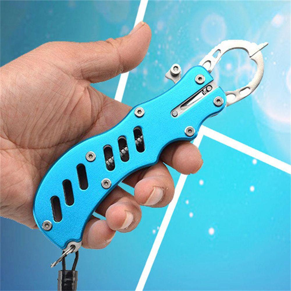 LANFY Stainless Steel Grip Plier Fishing Accessories Fish Lip Gripper Fishing Grip Portable Grabber Plier Fishing Pliers Clamp Tackle Accessory Multi-Purpose Fish Body Holder Gripper Tool/Multicolor